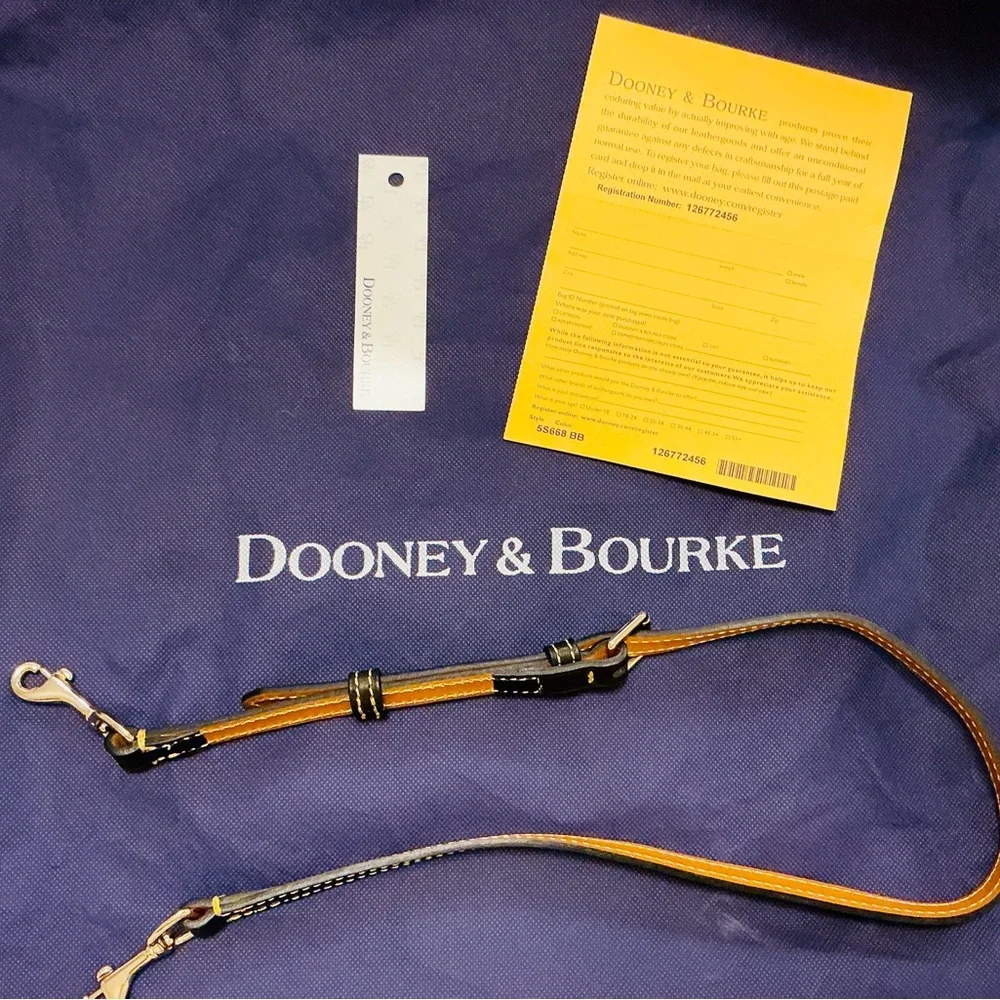 Dooney & Bourke 1975 Signature Vanessa Tote, Original COA, Dust Bag Vintage NWT - Picture 16 of 16